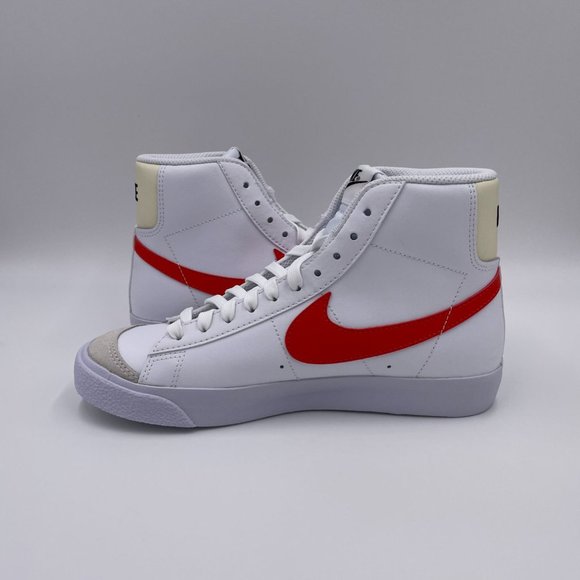 Nike Blazer Mid ' 77 White / Red Womens Shoes - Picture 2 of 8